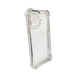 Capa de Silicone Duro com Lente de Câmara Série Q para Apple iPhone 11 Prata Capa de Silicone Duro com Lente de Câmara Série Q para Apple iPhone 11 Prata
